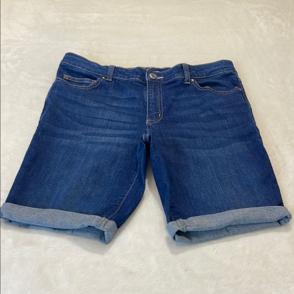 LANDS END GIRLS / WOMEN 14+ (SEE MEASUREMENTS) Blue Denim Shorts